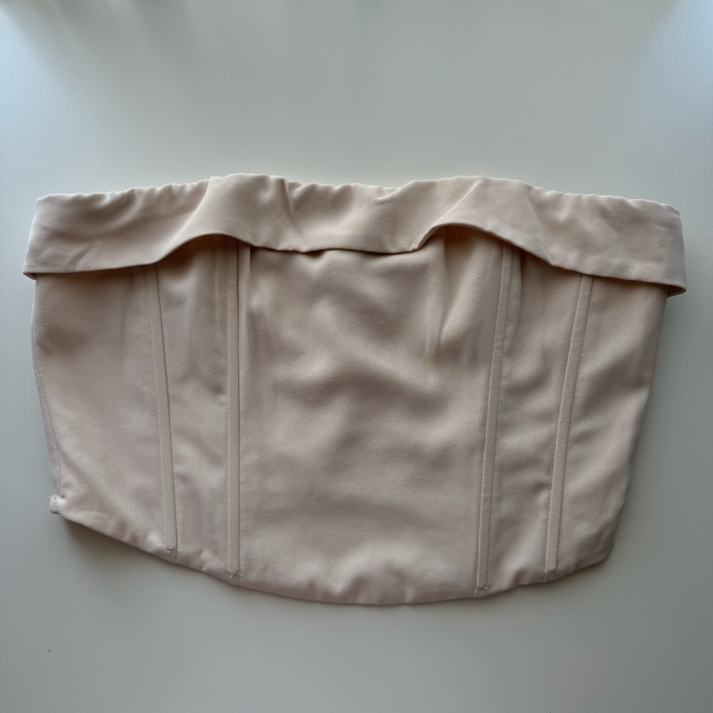 Cotton candy LA cropped corset tan size medium great condition